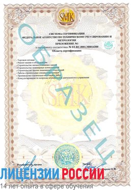 Образец сертификата соответствия (приложение) Лабинск Сертификат OHSAS 18001